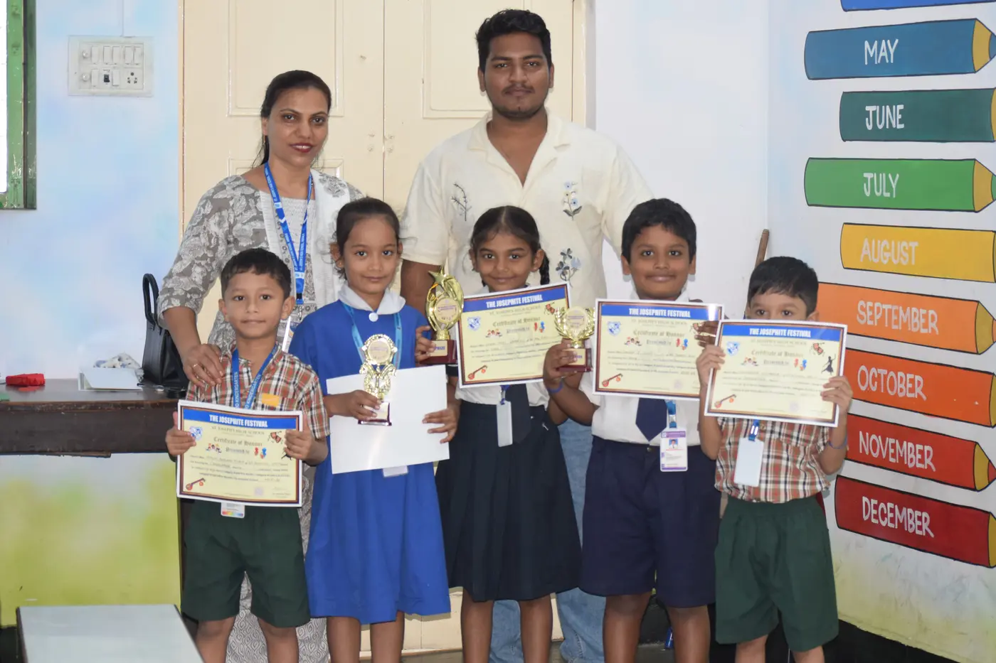 Proud young winners